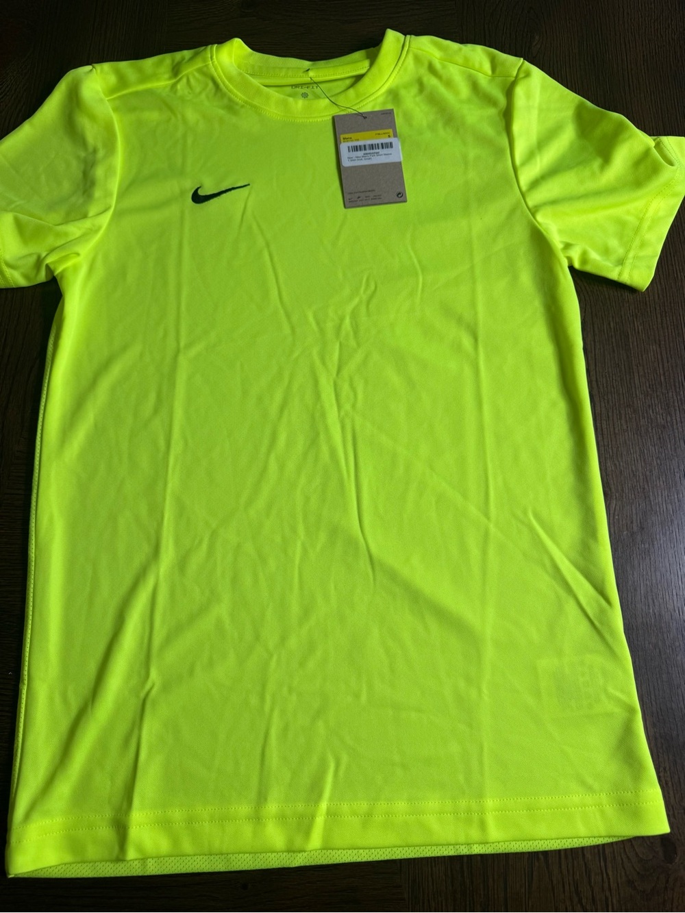 Nike Dri-FIT Neon Yellow Athletic Tee men size Small